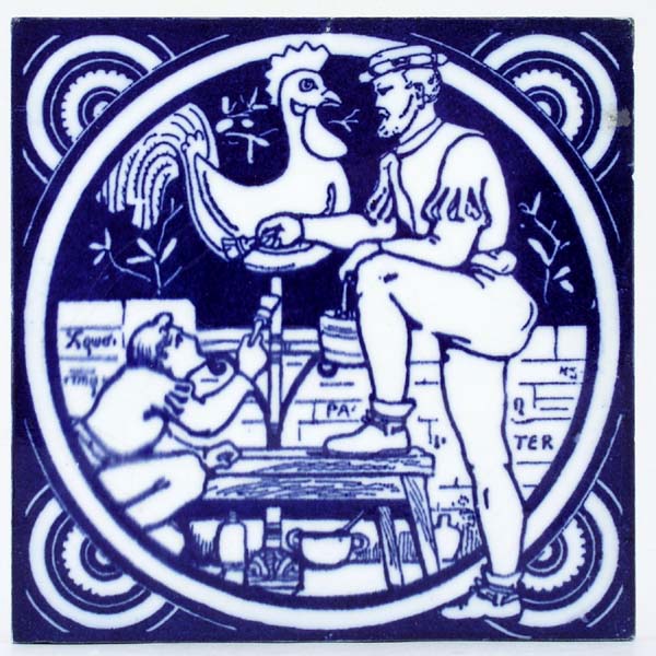 Tile The Painter c1880